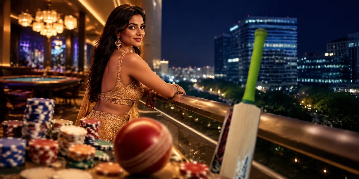 Fans watching cricket betting with glowing neon lights
