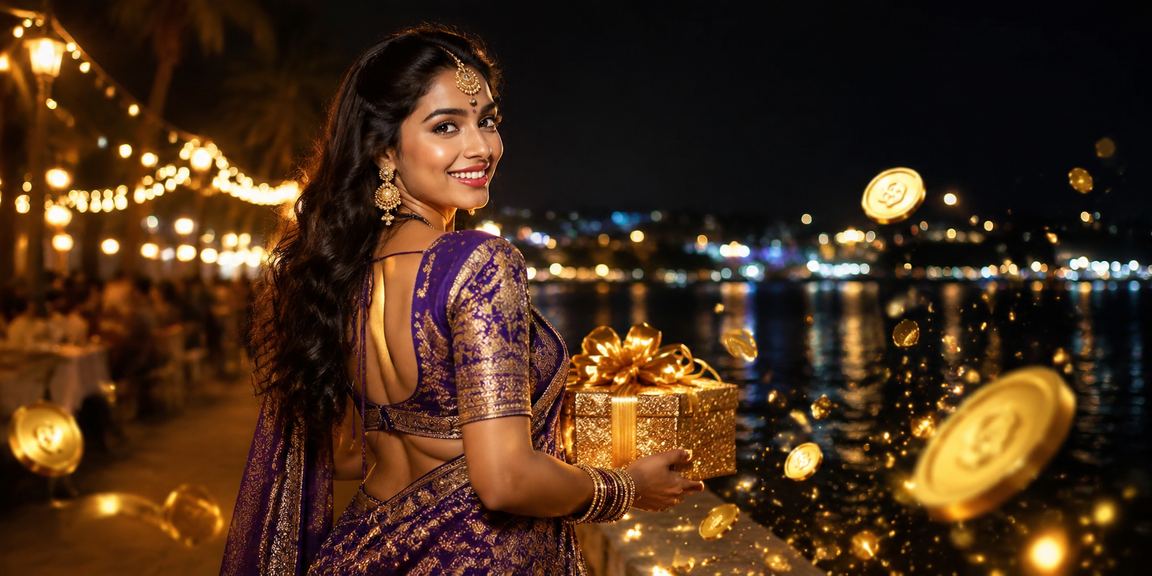 Diwali festival themed gaming promotions with festive lights and prizes